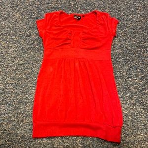 Exit Red Tunic Top sz. M